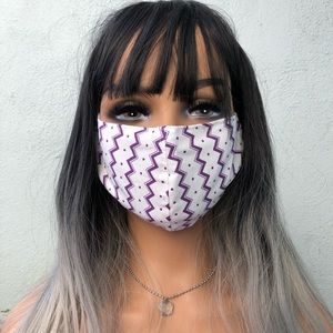 Beautiful Unique Handmade Masks ✨ Purple patterned drop 💜🔮
